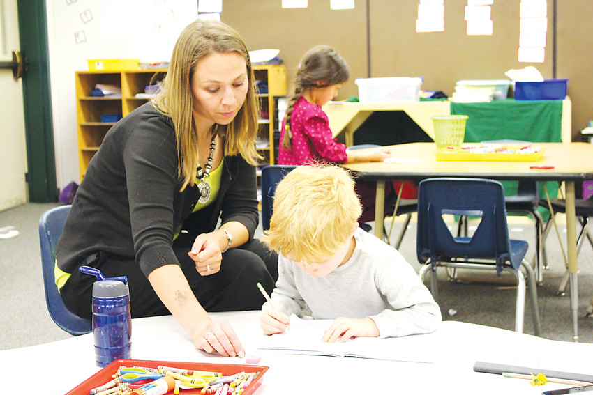 Pine Lane Elementary School in Parker offers half-day kindergarten for free and full-day tuition kindergarten.