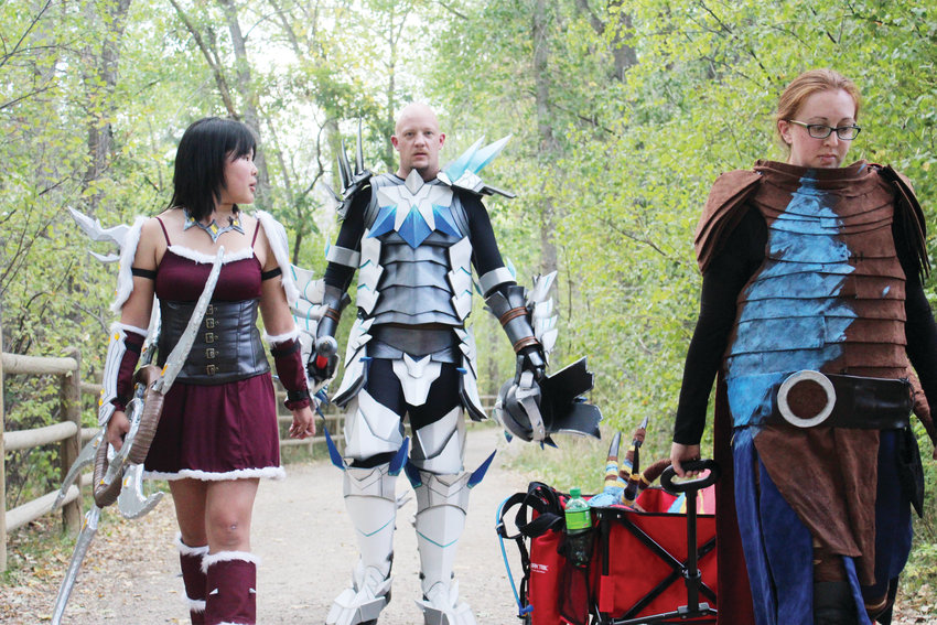 Elena Mathys, left, Chris Clarke, center, and Jennifer Losty, right, are the founders of Colorado Academy of Cosplay, a group dedicated to teaching beginner cosplayers in an effort to keep cosplay an art form.