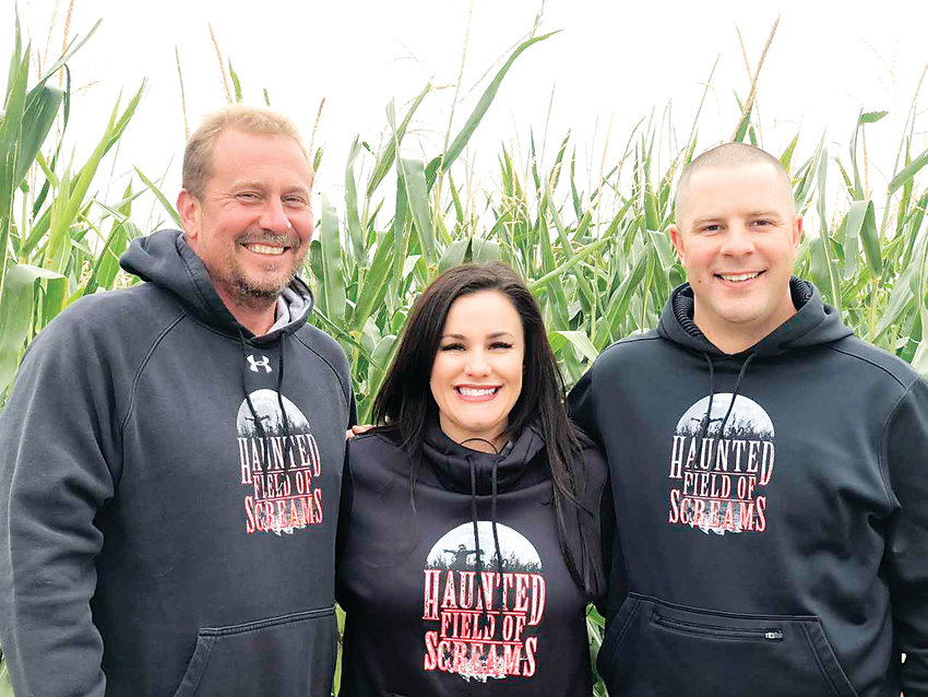 Mark Villano, Gina Palombo-Dinkel and Joe Palombo started the Haunted Field of Screams in 2001 as a corn maze before turning it into a haunt.