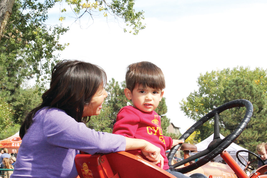 Katie Hui and Henry Craven enjoy a crisp, fall day at Cider Days.