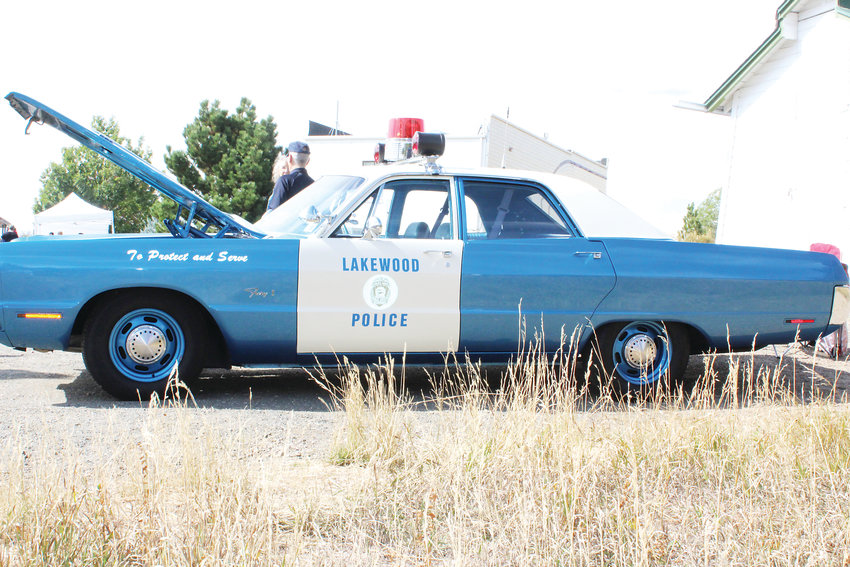 A vintage Lakewood Police vehicle.