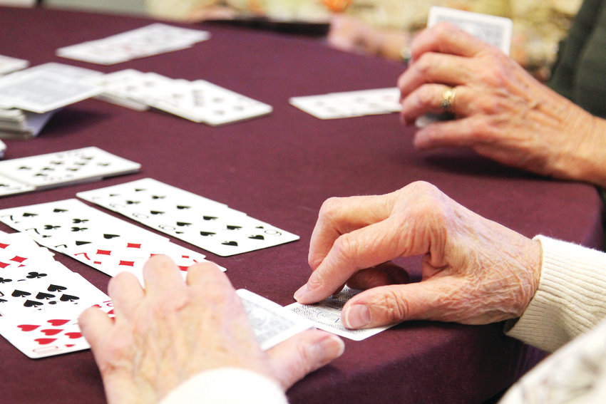Among popular activities at the Castle Rock Senior Activity Center are card games. The center also offers meals, classes and more programs for seniors to get involved in.