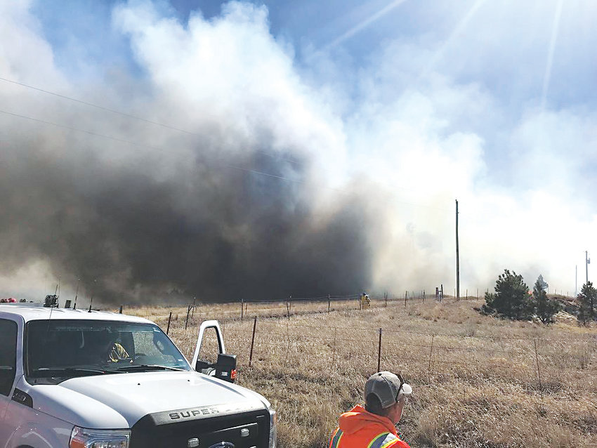 The Forest Ridge Fire burned hundreds of acres south of Kiowa in March.