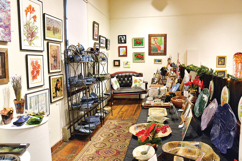 The Depot Art Gallery displays ceramics, paintings, fused glass and other original arts and fine crafts at the Holiday Art and Gift Market, through December.