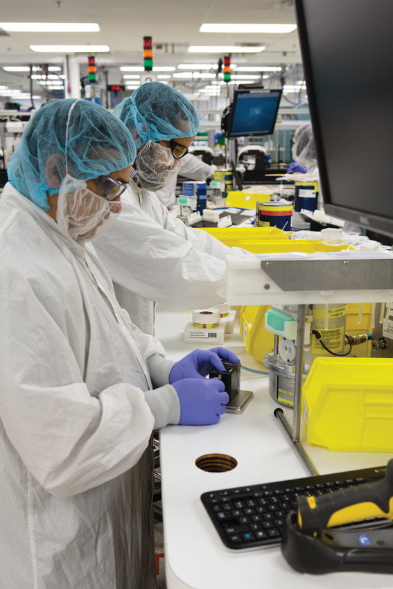Terumo BCT, with 2,500 employees in Lakewood, follows strict regulations to produce medical products at its clean rooms. The company sterilizes these single-use sets before they are shipped to health care providers to collect blood and deliver critical treatments.
