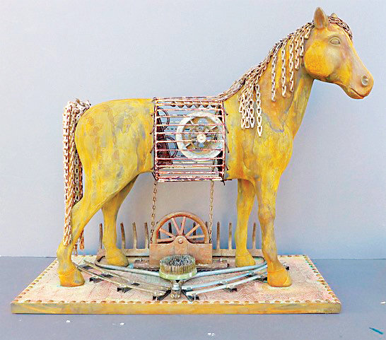 Littleton artist Michelle Lamb’s horse sculpture is included in “Horse Power,” a new exhibit at Curtis Arts Center.