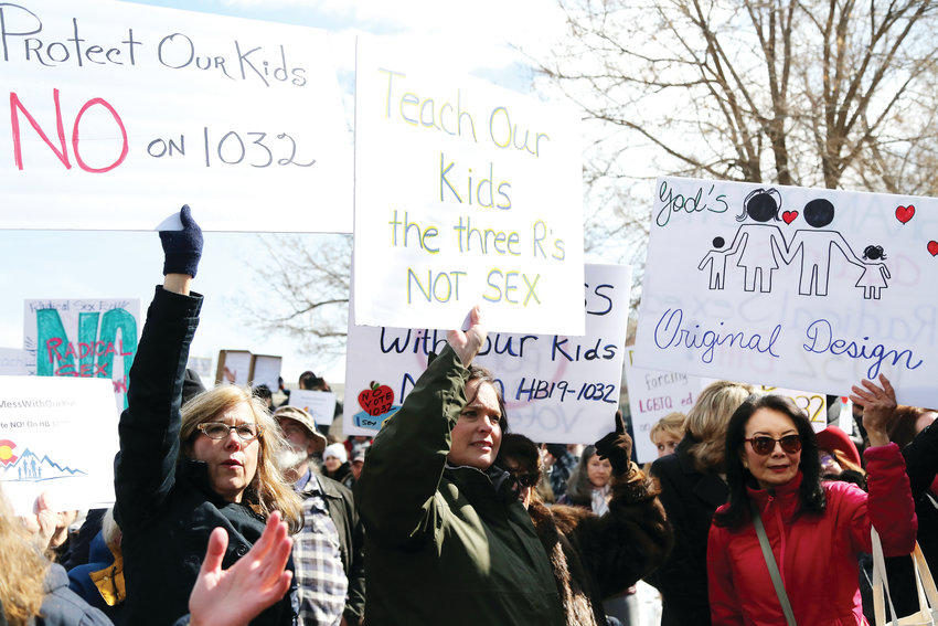 Many protesters believe that the proposed sex education bill is immoral and should not be taught in schools.