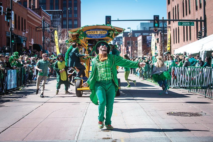 One of Colorado’s biggest St. Patrick’s Day celebrations takes place in downtown Denver during the St. Patrick’s Day Parade.