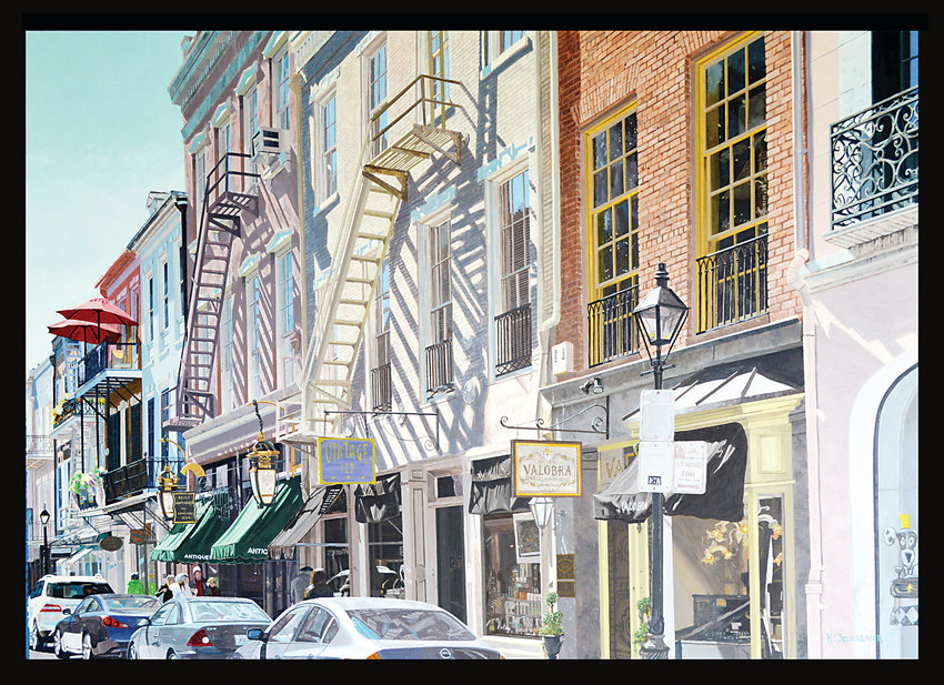 “Royal Street” by Keith Oelschlager will be exhibited in “Personality of Place,” the Jeffco Teacher Solo Exhibition.