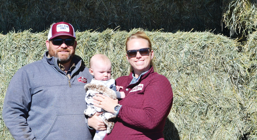 The Beams, Mike, McCoy James and Melissa stand by their hay. Customer service continues even after the purchase as they guarantee their hay as part of the Double Beam Ranch pledge to provide affordable, quality hay to Colorado customers.