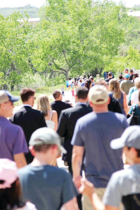 As the community gathered on June 8 for the annual Ducky Derby event dozens of people crowded the trail to the ducky race startline in the minutes before it began.
