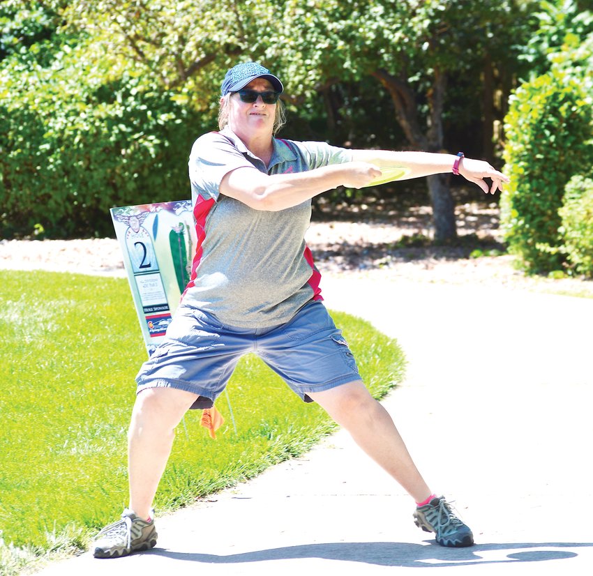 Michelle Burghardt of Littleton opened with an 8-under-par 67 and finished fourth in the Amateur Masters 40+ division of the Rocky Mountain Women's Disc Golf Championships held Aug. 2-4 in Superior, Colo.