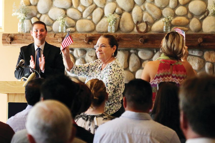 Thirty-five people from 21 countries became American citizens Sept. 6 at a naturalization ceremony held at Four Mile Historic Park.