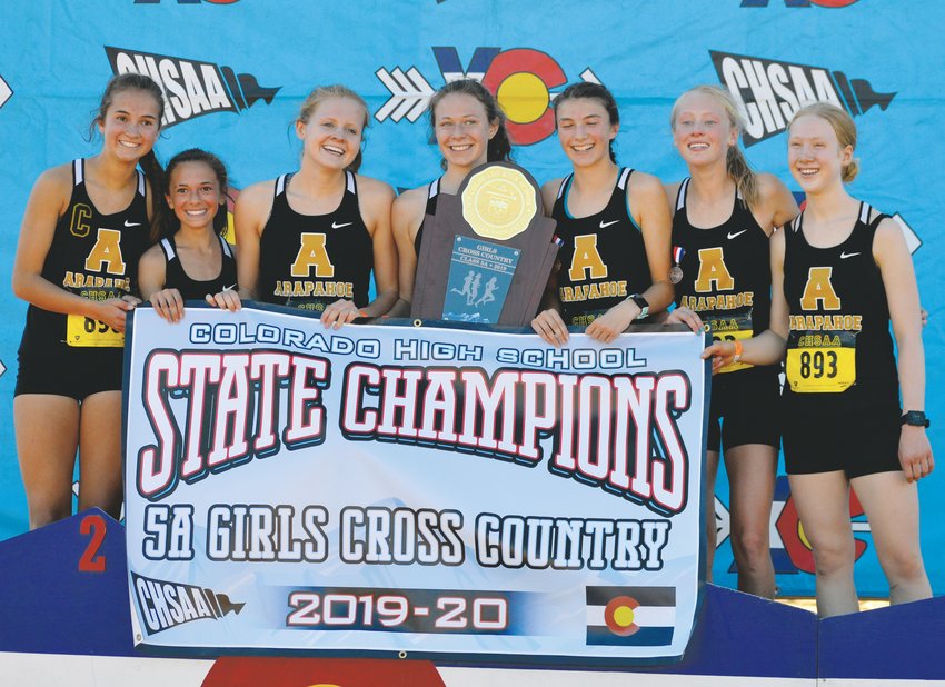 Arapahoe won the 5A girls state cross country championship on Oct. 26 at the Norris Penrose Events Center in Colorado Springs. The  Warriors finished with 69 points while second place Cherry Creek came in with 99 points.