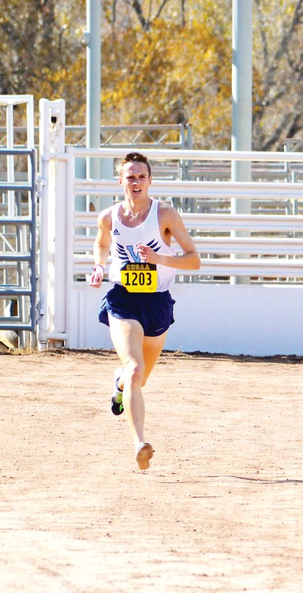Valor Christian senior Cole Sprout won his third state title on Oct. 26 at the CHSAA state cross country championships held at the Norris Penrose Events Center in Colorado Springs. Sprout was the 4A state champ in 2017 and has won the 5A crown the past two season. He broke the state record he set last year with a time of 15:12.7 in a wire-to-wire victory on Oct. 26.