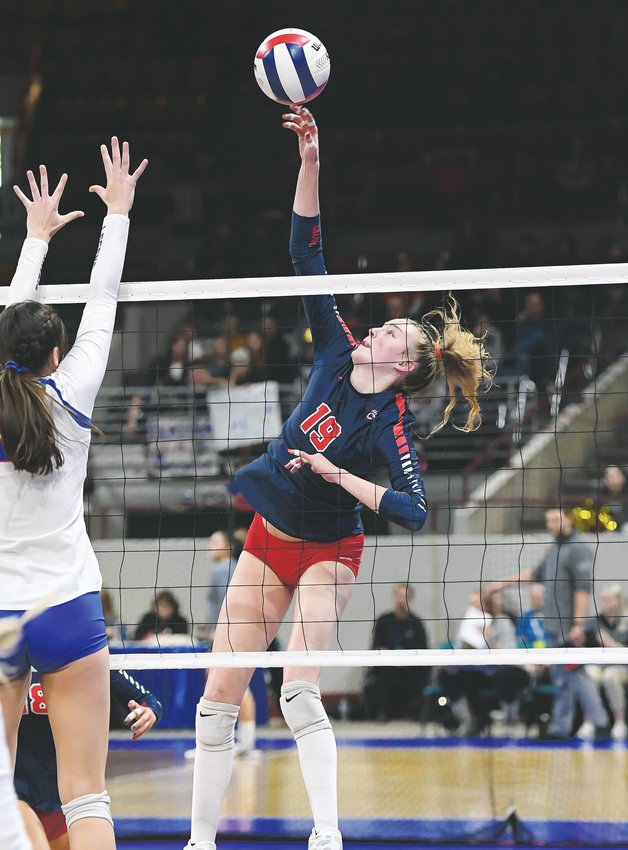 Chaparral's Julianna Dalton (19) presented all kinds of problems for opponents all over the court in helping the Wolverines win the state title.