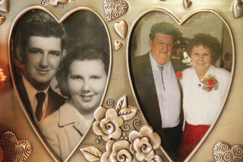 Photos taken decades apart show Tom Munds and his wife, Alva, who died in 2011. Tom Munds died Feb. 6 at 82.