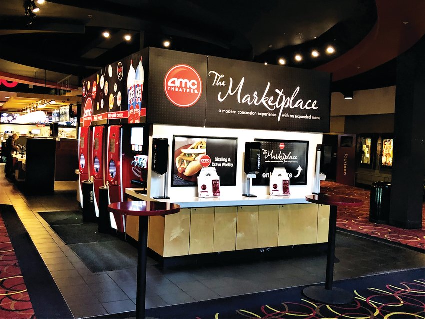 The Marketplace concession stand at AMC Highlands Ranch 24.