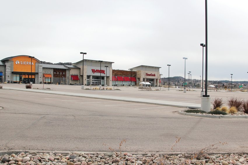 Typically a busy center, shops at the Promenade in Castle Rock sat closed, parking lots empty, on March 30.