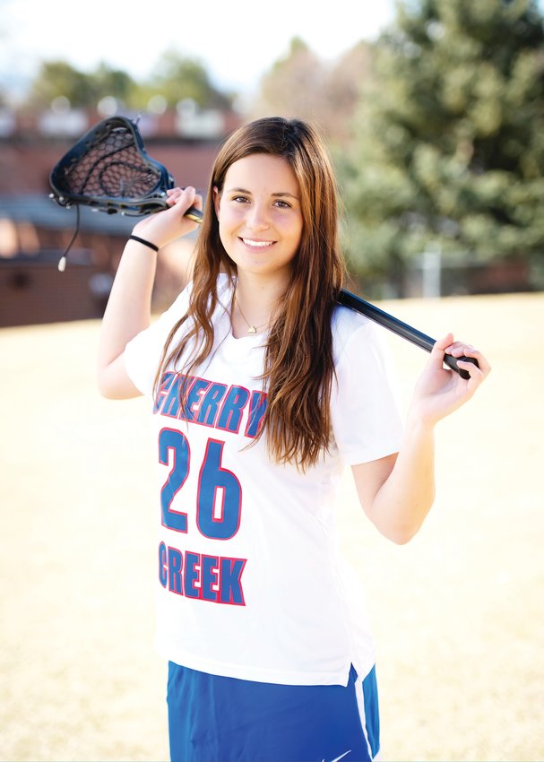 Lizzy Zerr, a senior defender for Cherry Creek High School's girls lacrosse team