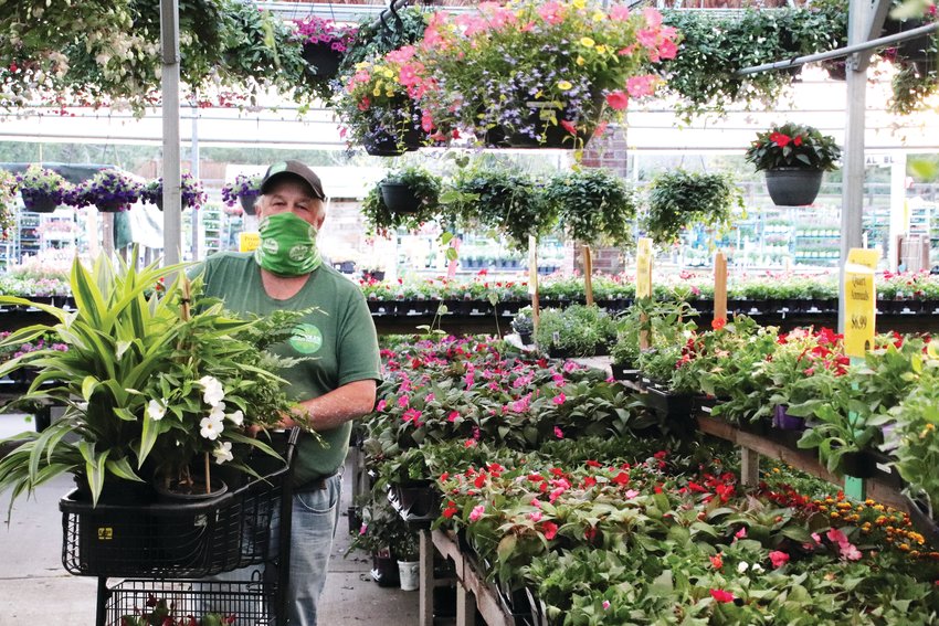 O’Toole’s Garden Center general manager Chris Ibsen says face masks are a small price to pay for safety.
