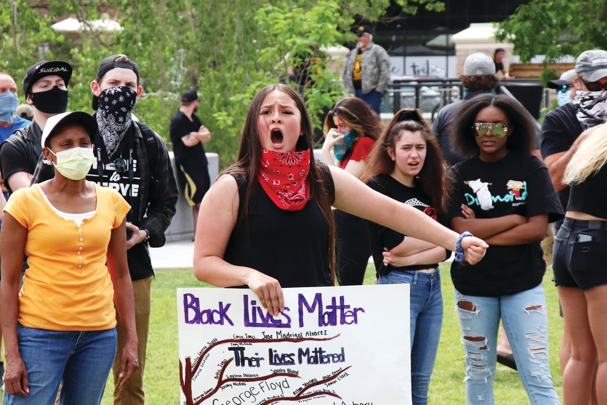 An event decrying racial injustice gave way to protests in Castle Rock on June 2.