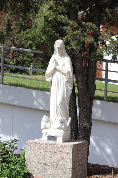 A statue of Mother Cabrini at Mother Cabrini's Shrine.