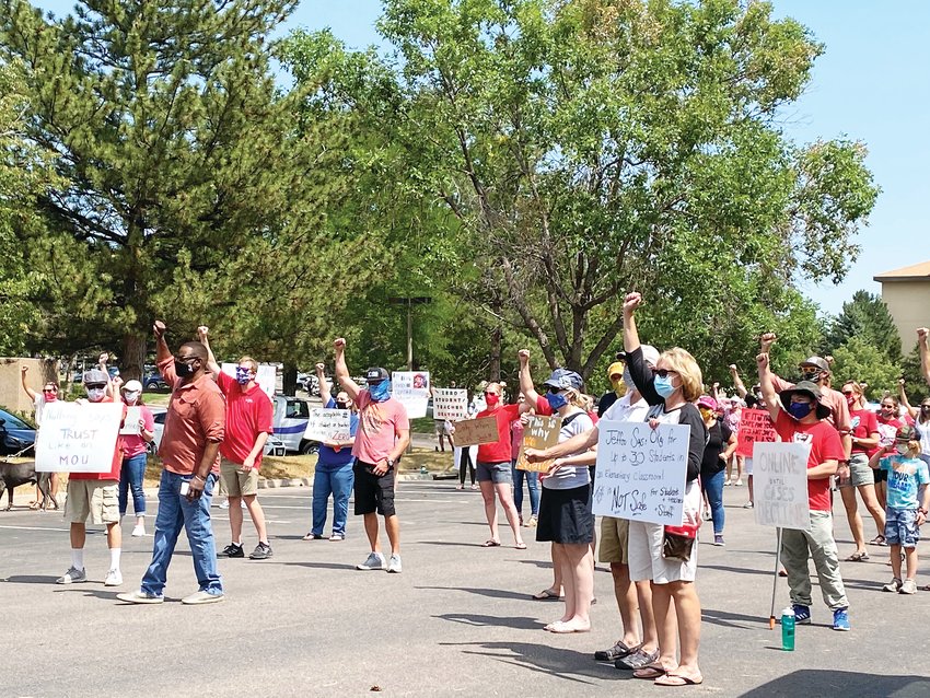 Educators and community members came together for an Aug. 4 rally, with a message that educator input should be weighed more heavily in decisions regarding Jeffco Public Schools’ Restart Plan.