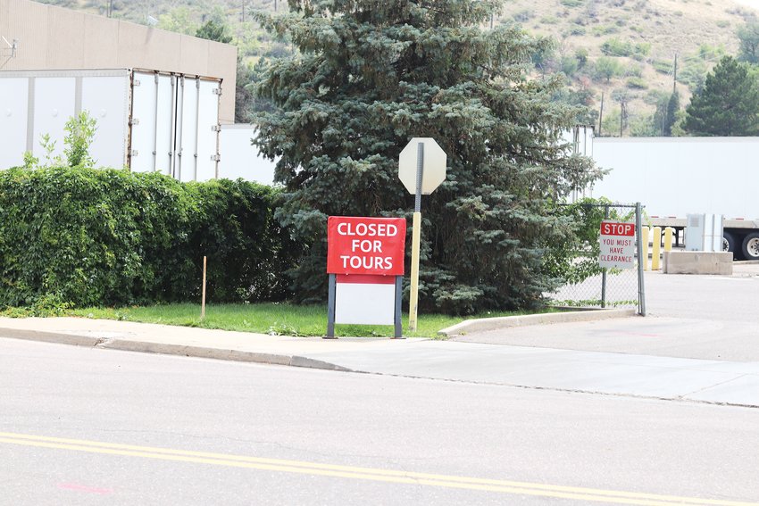 A sign proclaiming that there are no tours taking place has been up outside the Coors Brewery since mid-March.