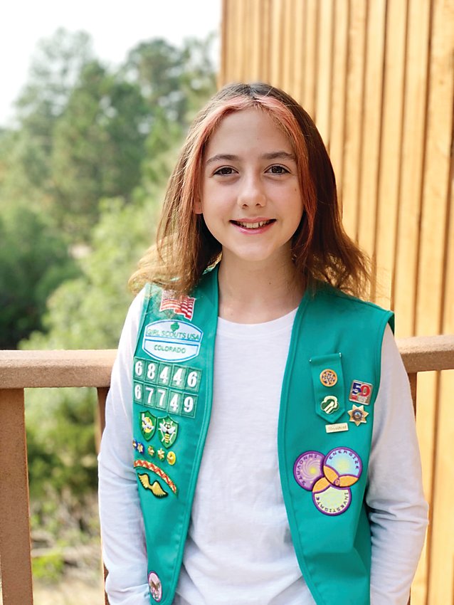 Juliette Hoffman, 11, a Girl Scout from Parker, was one of the first to earn the new Building Healthy Journeys patch, which allows Girl Scouts to experience a career in health care.