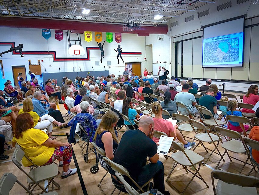 Neighbors of the former Sheridan Green Elementary School in Westminster filled the school's gymnasium Aug. 24 to hear about plans to reuse the building. The City of Westminster is considering four ways to use the building since it closed in 2022.