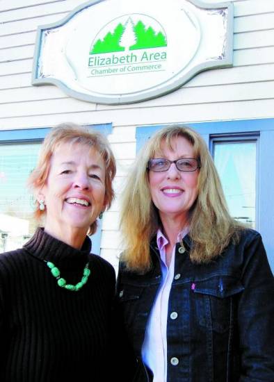 Peg Kelley (left) and Nancy Corrado have recently been hired as the new staff at the Elizabeth Chamber of Commerce. Kelley is the new director and Corrado will work as the Chamber’s administrative assistant.