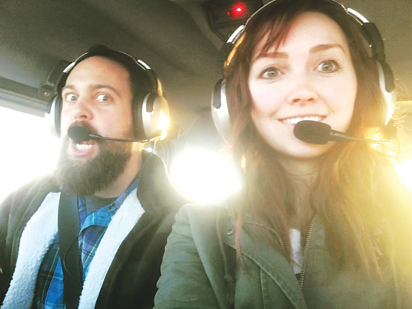 Scott Frank, 27, and Sarah Denton, 25, of Broomfield are pilots pursuing a career with the major airlines. Despite the high expenses and time it takes to pursue their careers, both have known they wanted to fly professionally since they were children.