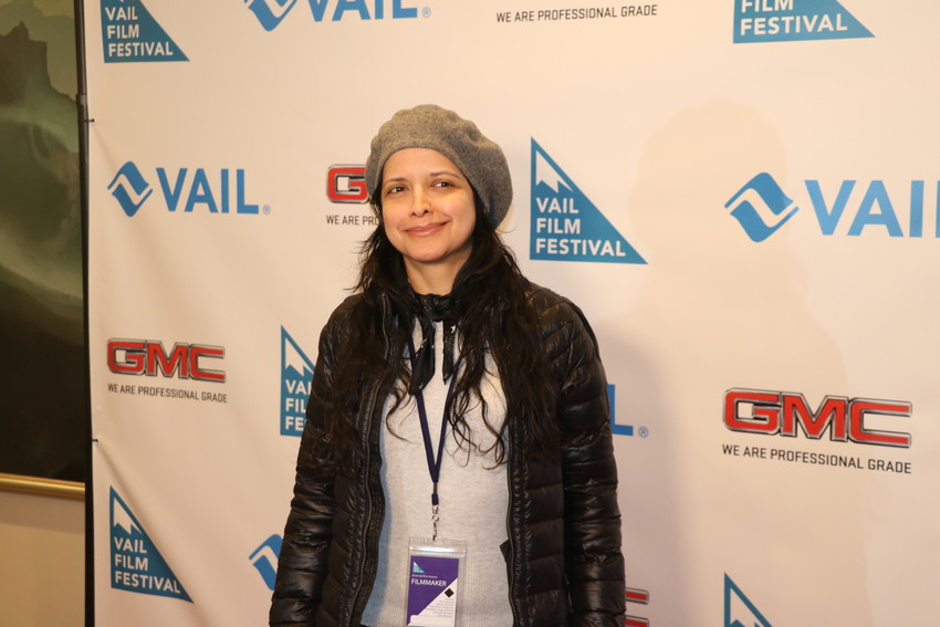 Director Luz Zamora, left, whose documentary “De Colores."