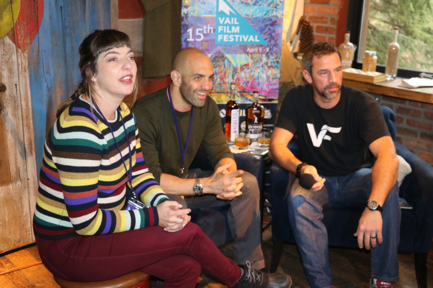 Krisin Campbell-Taylor, producer of the short film "Internet Gangsters," and writer/actor Eddie Alfano speak with Vail Film Festival host Bill LaVasseur.