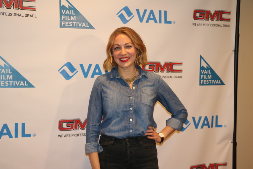 Writer/director of "Mary Goes Round" Molly McGlynn at the awards ceremony for the 15th annual Vail Film Festival.