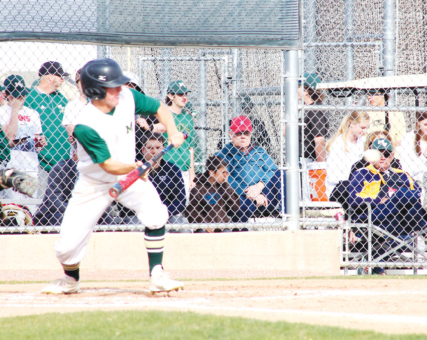 Mountain Vista’s Zach Pashke likes to use his ability to bunt and his speed to get on base.