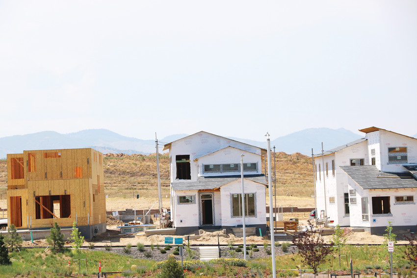 Sterling Ranch, a master-planned community in northwest Douglas County, is a mix of finished and unfinished homes. The development hit the 100 resident mark this summer.