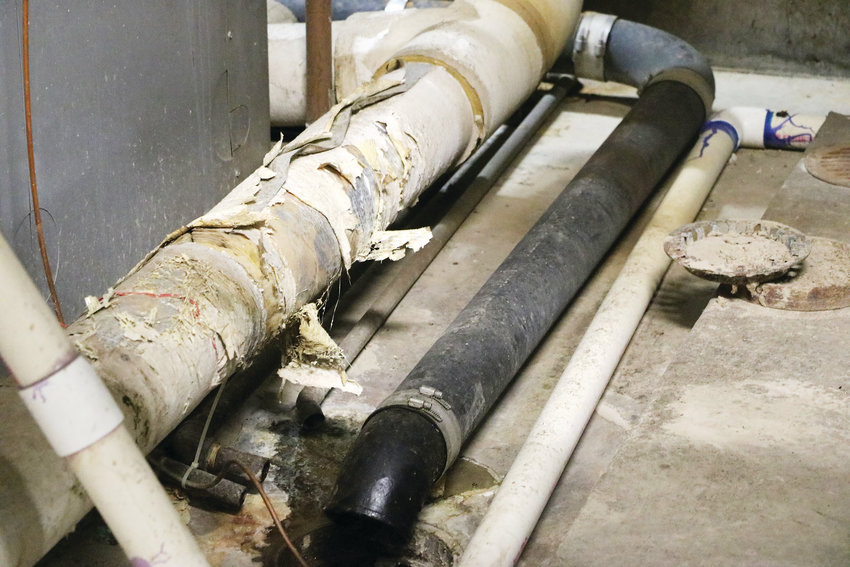 Worn and torn, the equipment in a boiler room at Ponderosa High School in Parker dates back to the early 1980s. Funds from a bond would go towards the school's outdated infrastructure.