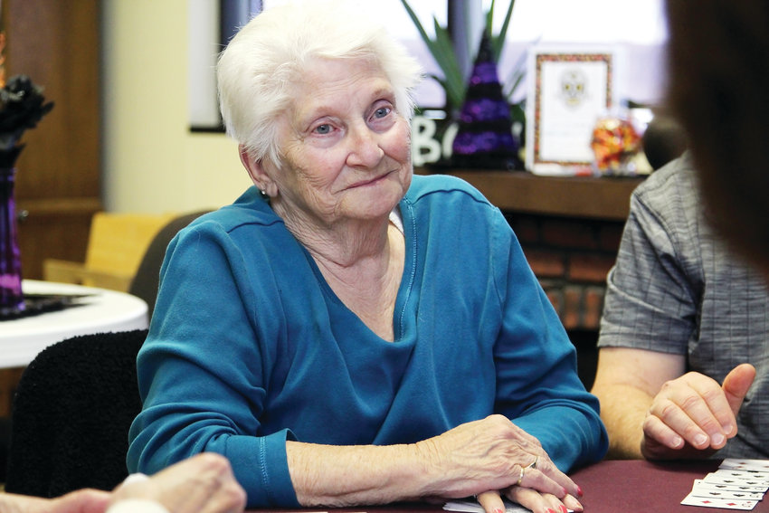 Sandy Richardson goes to the Castle Rock Senior Activity Center two to three times a week. On Oct. 29 she joined a room full of people to play cards. The center offers a place to see friends and socialize, she said.