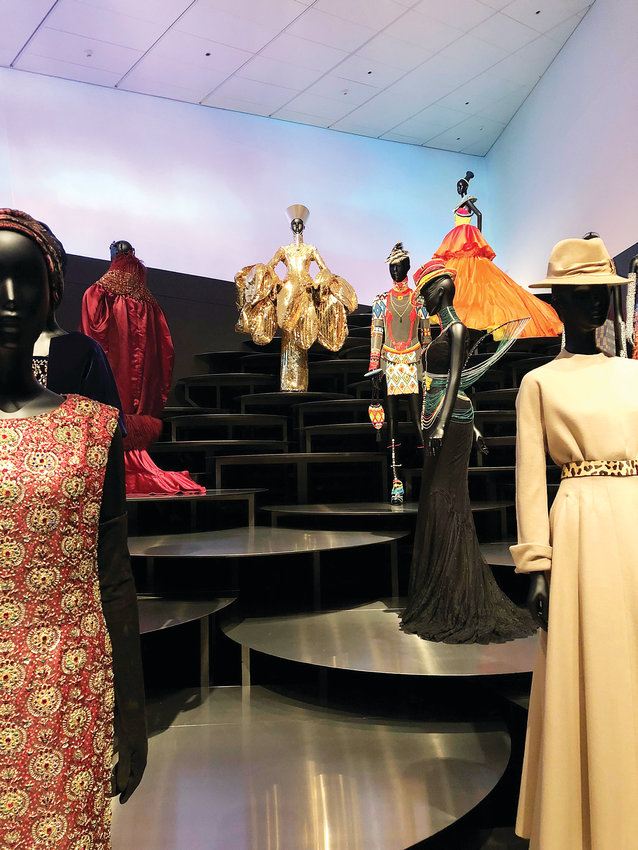 The House of Dior has drawn international inspiration in its designs, a point highlighted in the final showroom of the Dior: From Paris to the World exhibit.