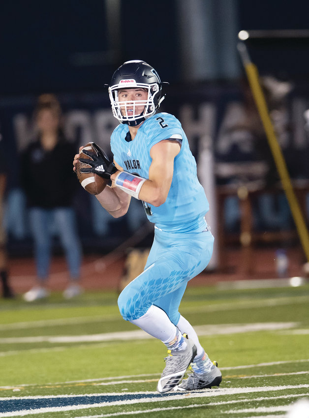 Valor Christian’s Luke McCaffrey  passed for 2,202 yards and 21 touchdowns this past season.