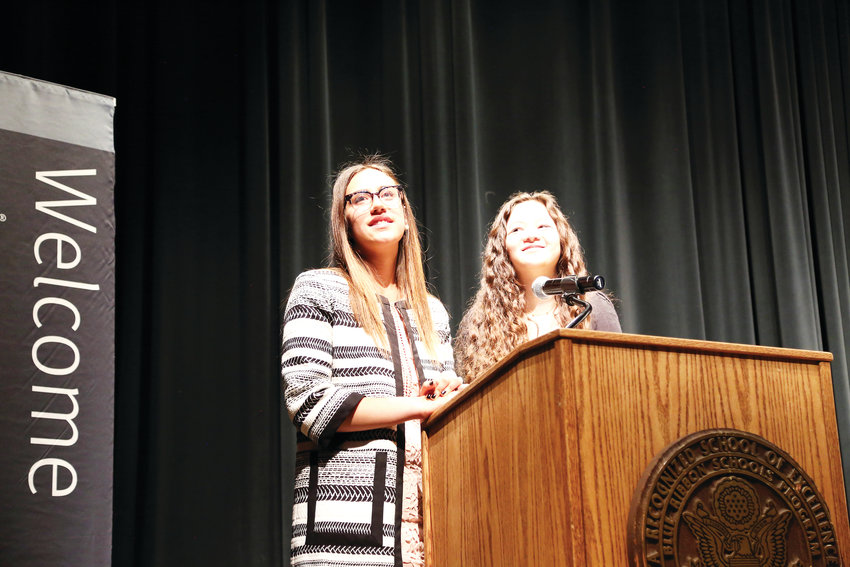 Teah Selkin and Zoe Siegel acted as conference co-chairs for the student-run diversity conference.