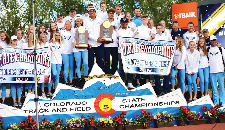 Valor Christian won both the girls and boys Class 5A team titles at the CHSAA State Track Championships held May 16-18 at Jeffco Stadium.