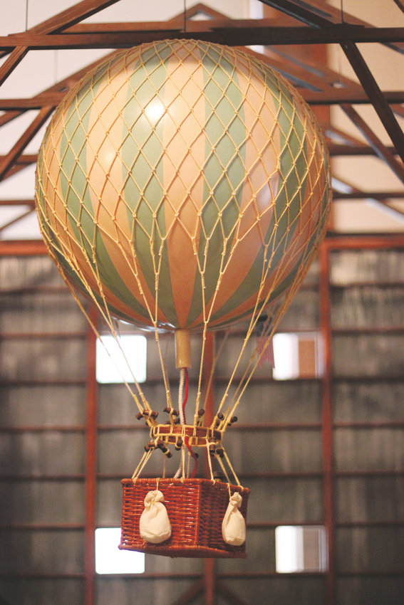 A model of the “General Myer,” a hydrogen-filled observation balloon once housed at Fort Logan.