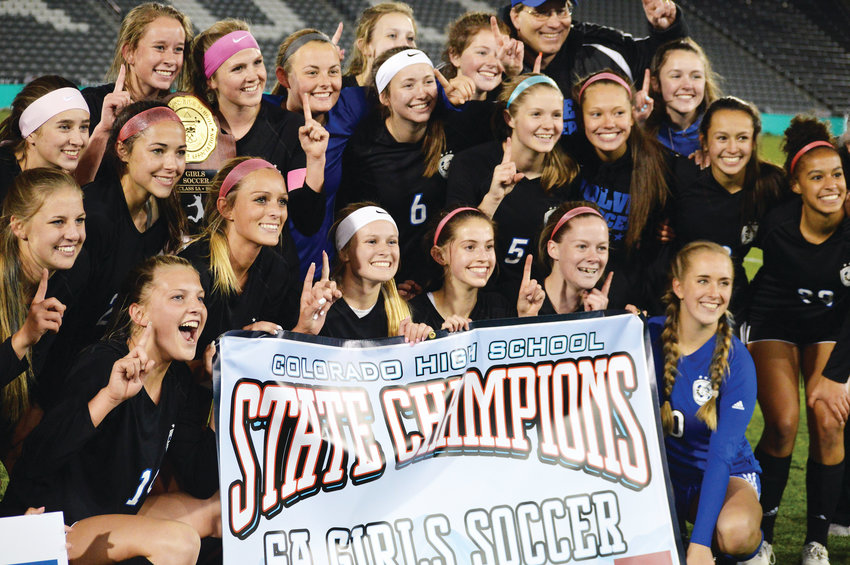 Grandview's girls soccer team defeated Arapahoe 2-1 on May 22 at Dick's Sporting Goods Park to win the Class 5A state championship. It was the fourth state title in the past five seasons for the Wolves.
