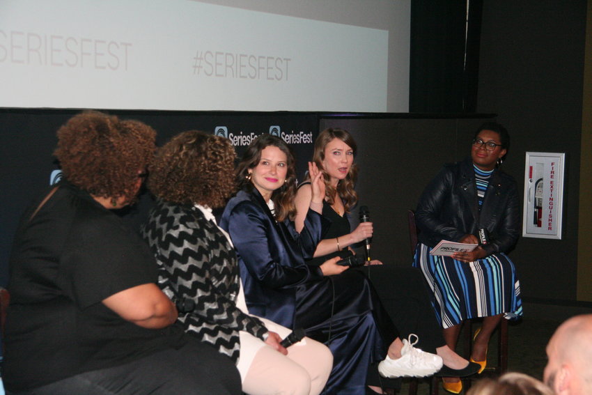 The Shondaland panel in full swing at the SIE Film Center on June 23.