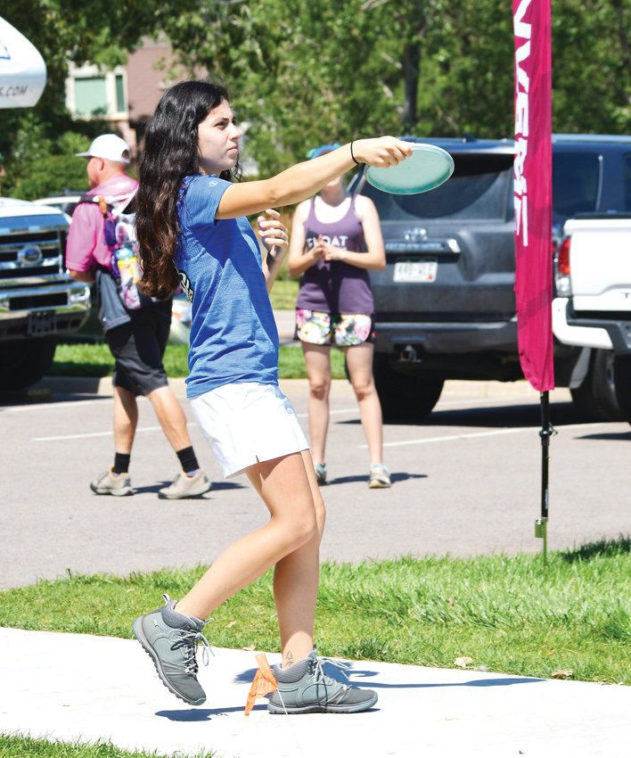 Paige Bjerkaas is the sixth ranked player in the world and the 22-year-old won the Open division at the Rocky Mountain Women’s Disc Golf Championship which was held Aug 2-4 in Superior. She was 13-under par with a three-round total of 152 and pocketed $1,000 for the win.