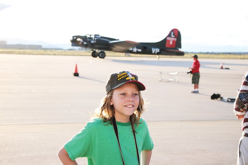 James Carr, 11, an aviation fanatic, was thrilled to finally lay eyes and hands on his all-time favorite airplane.
