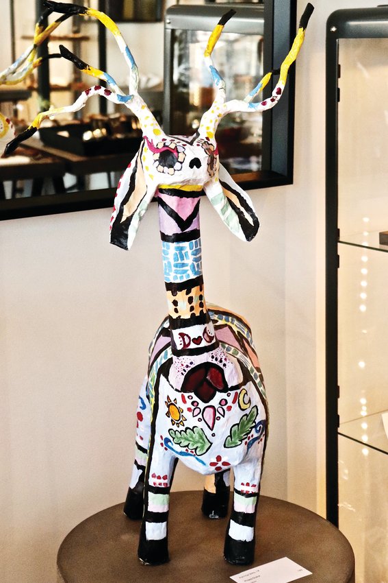 Sculpture "Picasso Dulce" by student Patricia Soto, displayed in artisan jewelry gallery Balefire Goods. The piece was one of five to earn an honorable mention in the judging.